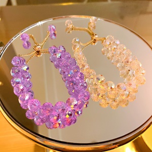 Bracelet à boule de cristal réglable
