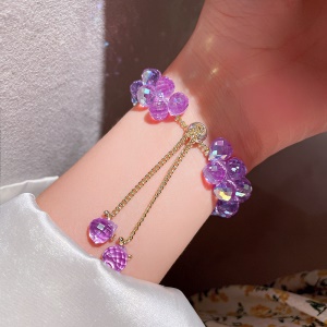 Bracelet à boule de cristal réglable