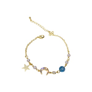 Bracelet pierre précieuse artificiel