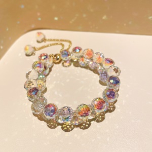 Bracelet à boule de cristal réglable