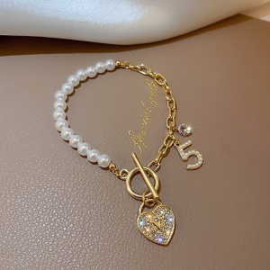 Bracelet perle et maille