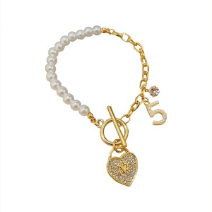 Bracelet perle et maille