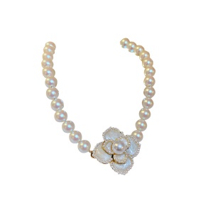 Bracelet de perles finition fleur