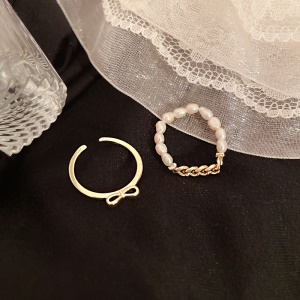 Ensemble de bagues 2 pcs