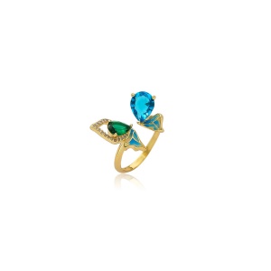 Bague tendance motif papillon