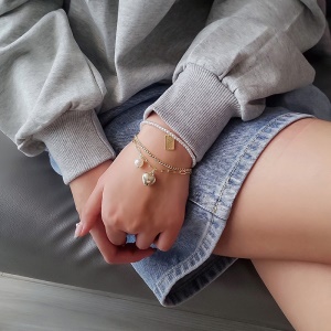 Bracelet de perles multicouche 3en1
