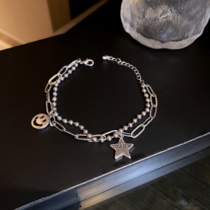 Bracelet 2en1 type argenté