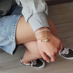 Bracelet de perles multicouche 3en1