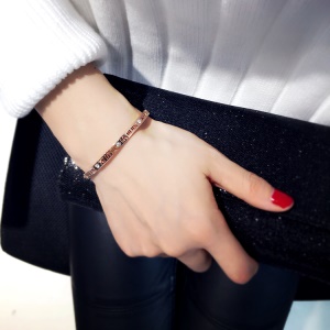 Bracelet en titane et acier