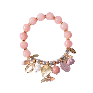 Bracelet de perles et pépites d'acier inox