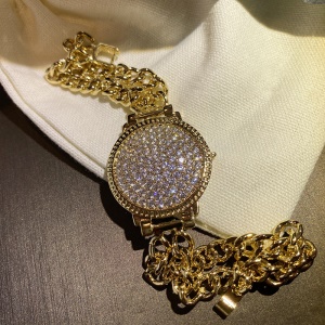 Bracelet à double rangées de mailles