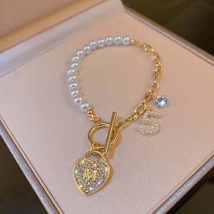 Bracelet perle et maille