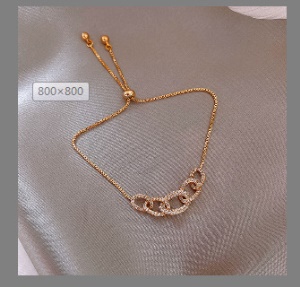 Bracelet en zircon réglable