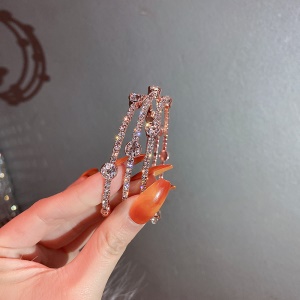 Bracelet multicouche orné en pierre de cristal