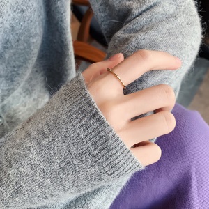 Bague fine dorée
