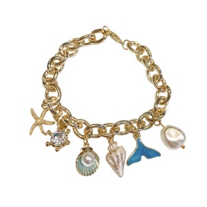 Bracelet tendance-ligne varié et pendentifs
