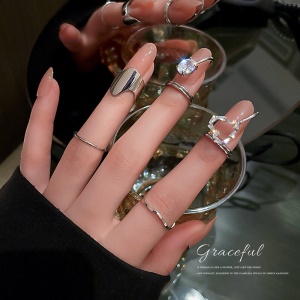 Lot de 5 bagues pour femmes