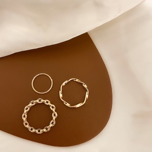Lot de 3 bagues pour femme