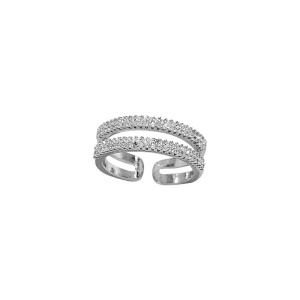 Bague Zircon avec ouverture