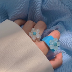 Bague avce conception de fleur vente en gros