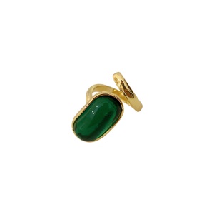 Bague ouverte avec pierre précieuse