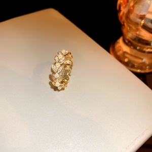 Bague ouvert avec perle et diamant  artificiels bijoux pour femme
