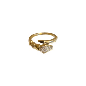 Bague de l'index ouvert réglable en forme de sepent