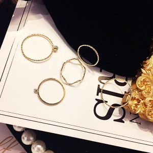 Lot de 5 bagues pour femme