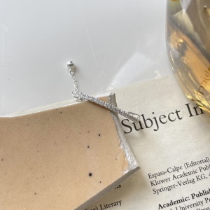 Bague en argent à chaîne souple et réglable