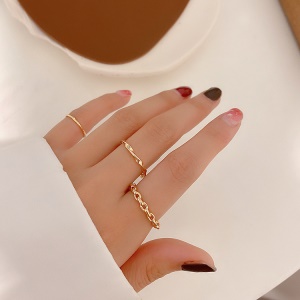 Lot de 3 bagues pour femme