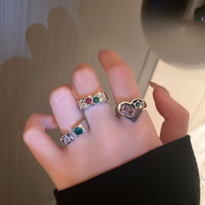 bagues en argent avec bijoux pour femme