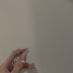 bague avec perle strass pour femme
