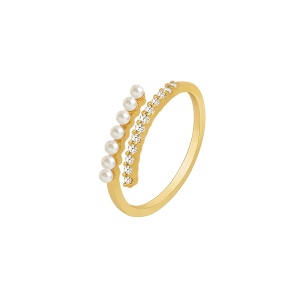 Bague avec perles