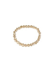 Bague avec perles de cristal très fines