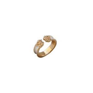 Bague en alliage avec diamant artificiels dégoulinants bijoux pour femmes