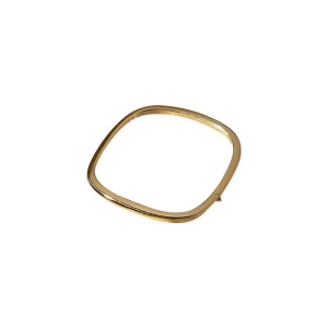 Petite bague carrée avec diamant artificiel