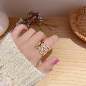 Bague simple en or plaqué