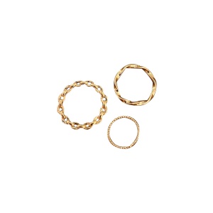 Lot de 3 bagues pour femme