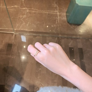 Bague avec perles