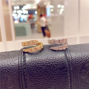 Bague pour femme en forme de serpent en zircon micro-incrust