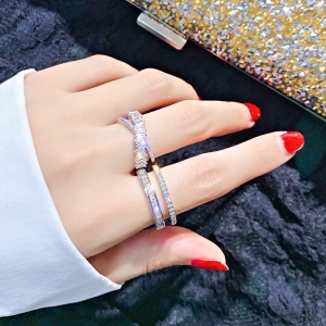 Bague Zircon avec ouverture bijoux pour femmes