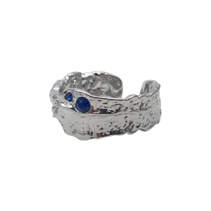 Bague ouverte simple avec diamant