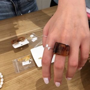 Bague transparente pour femme