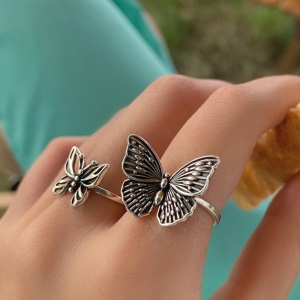 Bague avec papillon design personnalisé pour femme vendu en gros