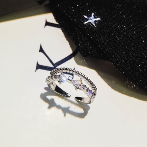 Bague ouvert en cuivre avec chic design pour les filles