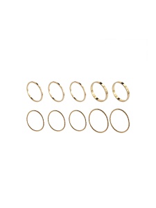 Lot de 5 bagues pour femme