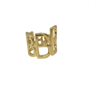 Bague simple en or plaqué