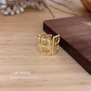 Bague simple en or plaqué
