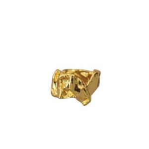 Bague  Irrégulière ouverte en  Métal