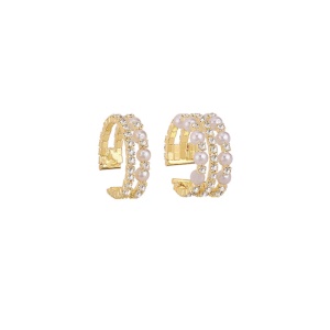 Bague à la mode avec décoration de perles